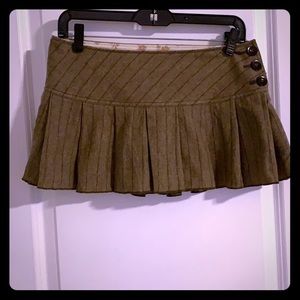 Pleated mini skirt